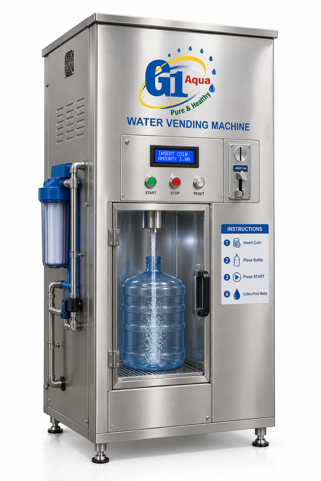 Bottle Water Vending Machine - G1 Aqua | R-Tech Systems & Services