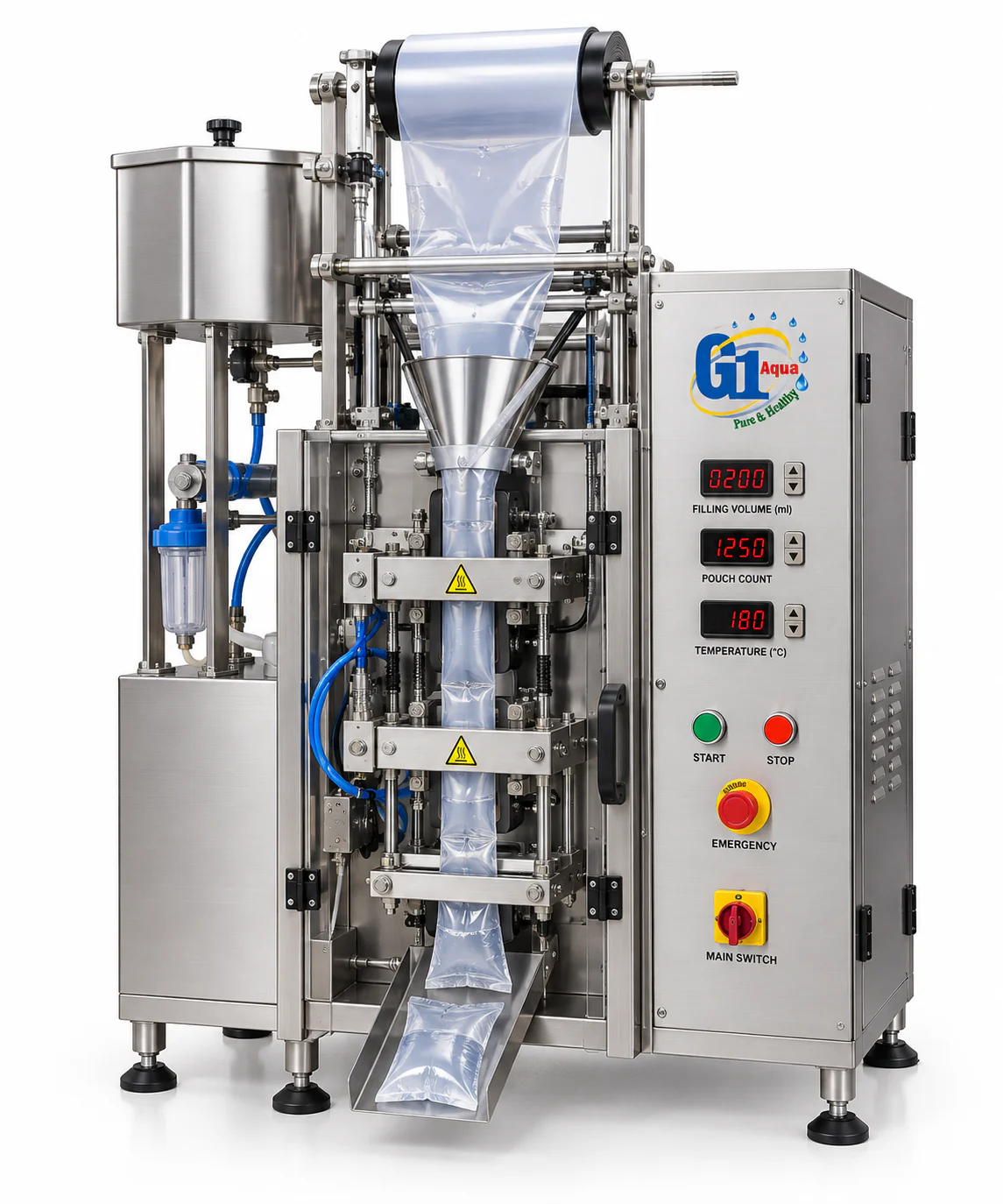 Water Pouch Packing Machine - G1 Aqua | R-Tech Systems & Services
